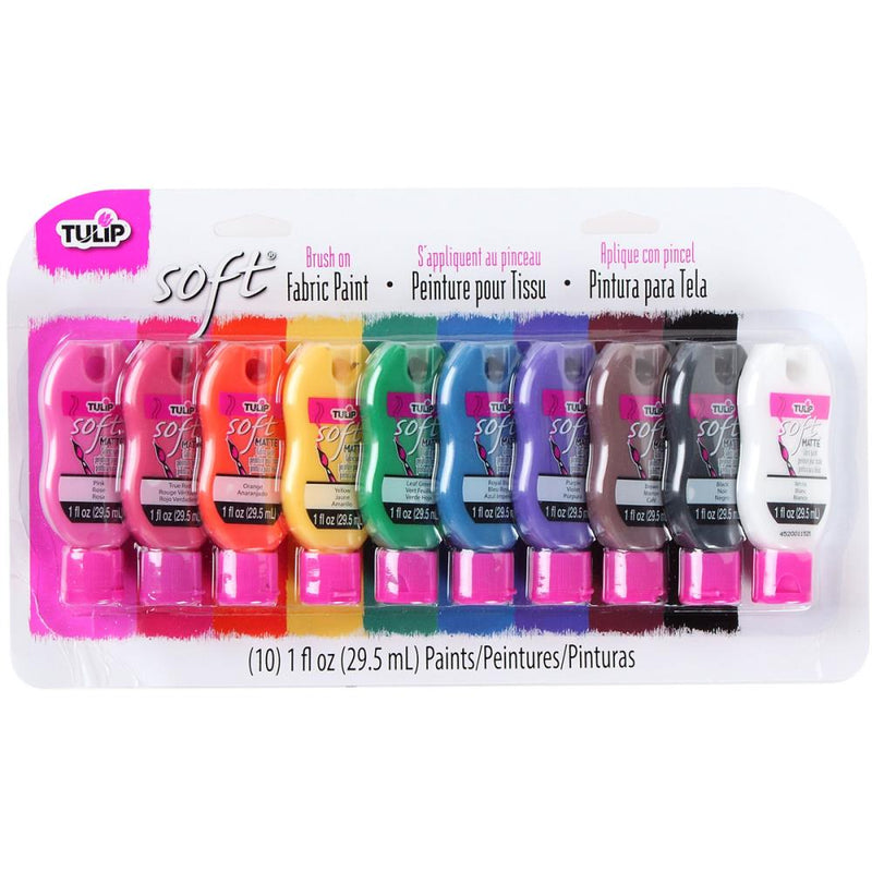Tulip Soft Brush-On Fabric Paint - 10 pack Paint Tulip