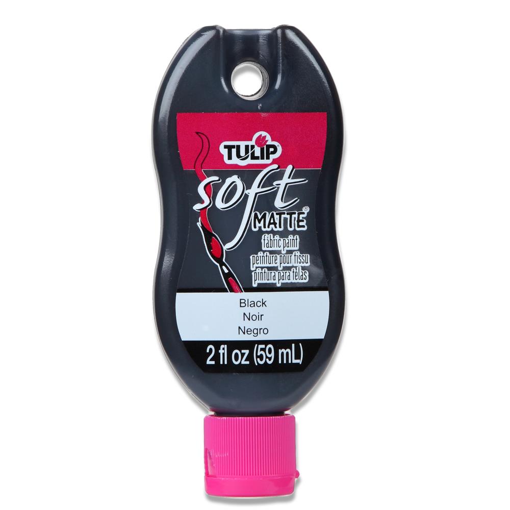 Tulip Soft Matte Fabric Paint - 2oz Paint Tulip Black