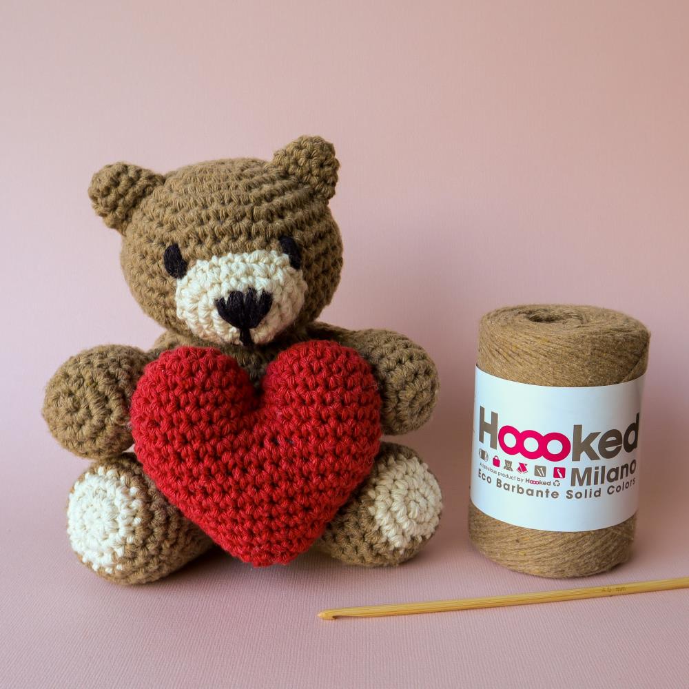 Teddy Bear Crochet Kit Kit Hoooked