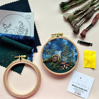 3D Woodland Snail Advanced Embroidery Kit