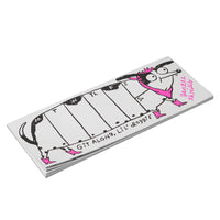 Notebook with a cartoon dog design on a white background
