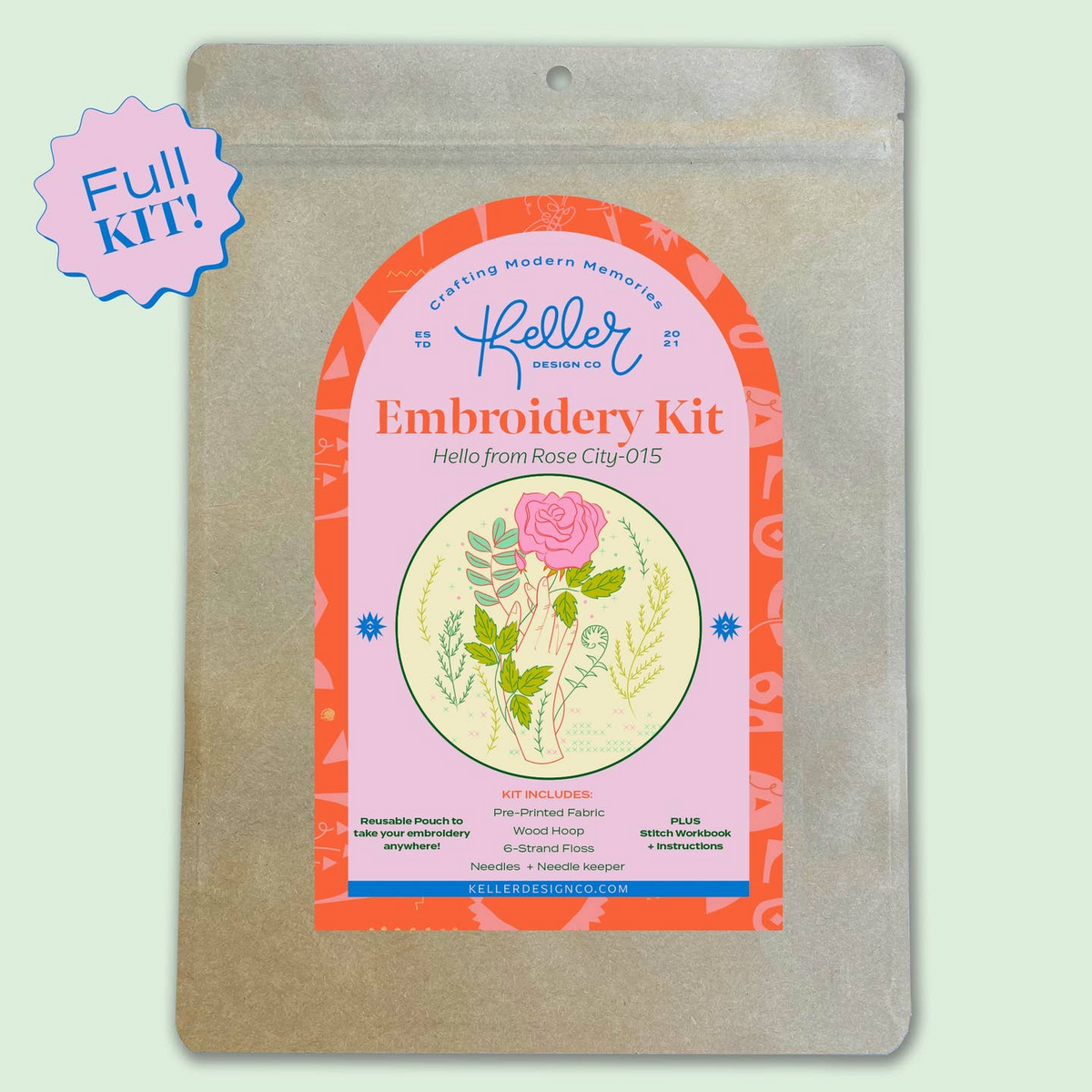 Hello from Rose City Embroidery Kit