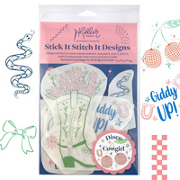 Stick It Stitch It: Disco Cowgirl Water-Soluble Embroidery Patterns