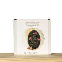 3D Coneflowers Intermediate Embroidery Kit