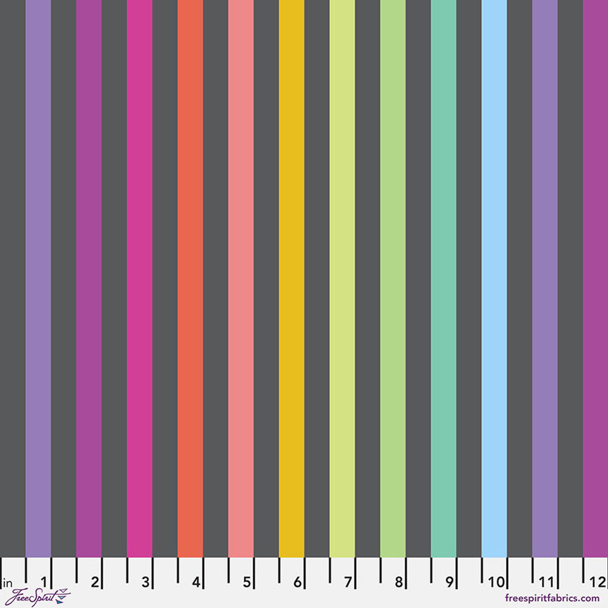 Disco Stripe in Carbon by Free Spirit