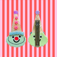 Ice Cream Clown Hair Clip