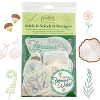 Stick It Stitch It: Forever Wild Water-Soluble Embroidery Patterns