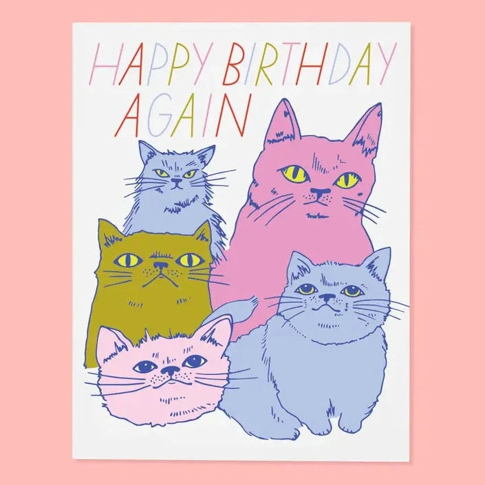 Cats Again Bday Card Greeting Cards The Good Twin