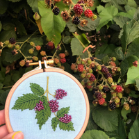 Beaded Berries Intermediate Embroidery Kit