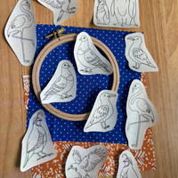 Peel Stick & Stitch: Odd Birds Embroidery Patterns