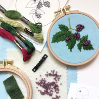 Beaded Berries Intermediate Embroidery Kit