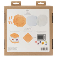 Package of a craft kit with illustrations on the back