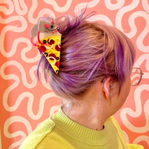 Pizza Rat Hair Claw Accessories The Peach Fuzz