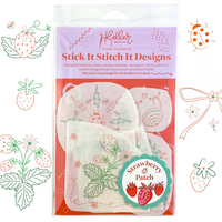 Stick It Stitch It: Strawberry Patch Water-Soluble Embroidery Patterns