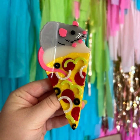 Pizza Rat Hair Claw Accessories The Peach Fuzz