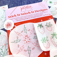 Stick It Stitch It: Strawberry Patch Water-Soluble Embroidery Patterns