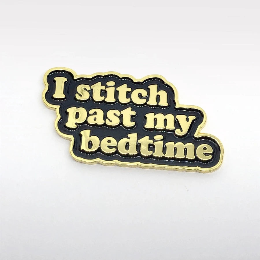 Magnetic Needle Minder - "I Stitch Past My Bedtime" Needlework Snarky Crafter Designs