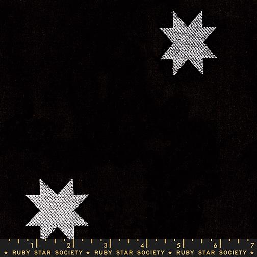 Black fabric with white star patterns and 'Ruby Star Society' branding.