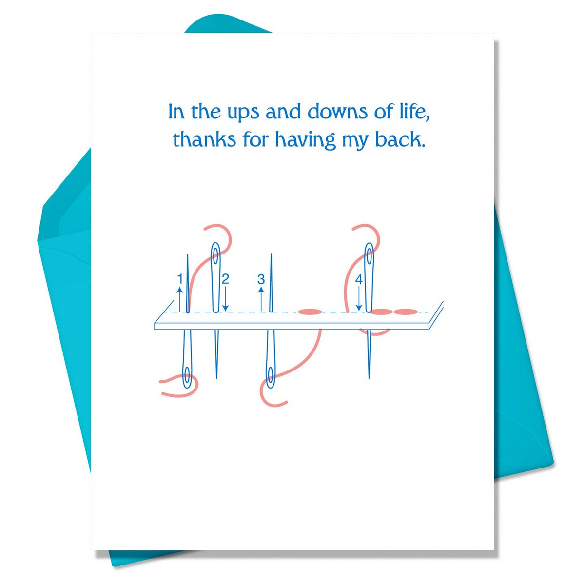 Ups and Downs Thank You Greeting Card