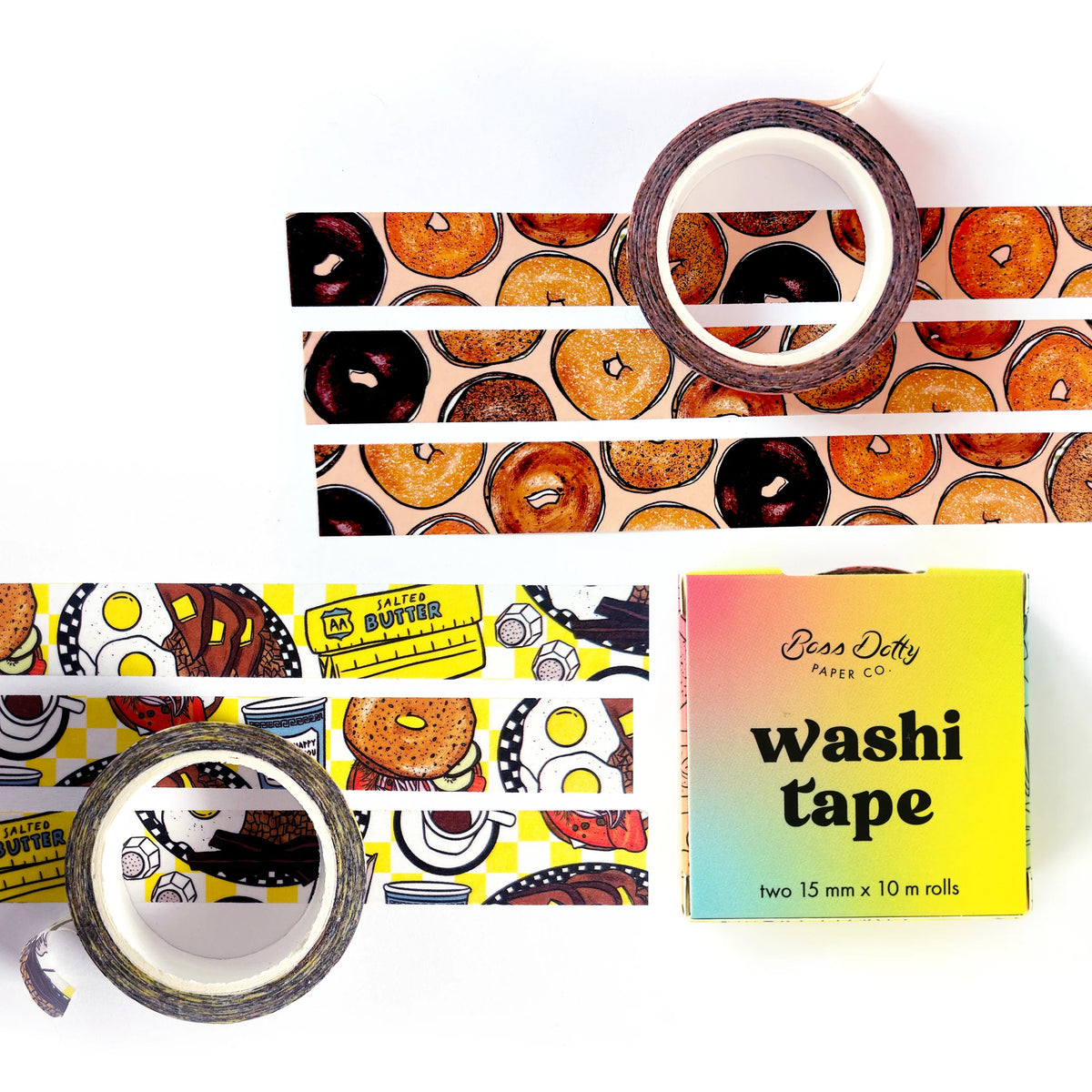 Bagels & Breakfast Food Washi Tape Boxset