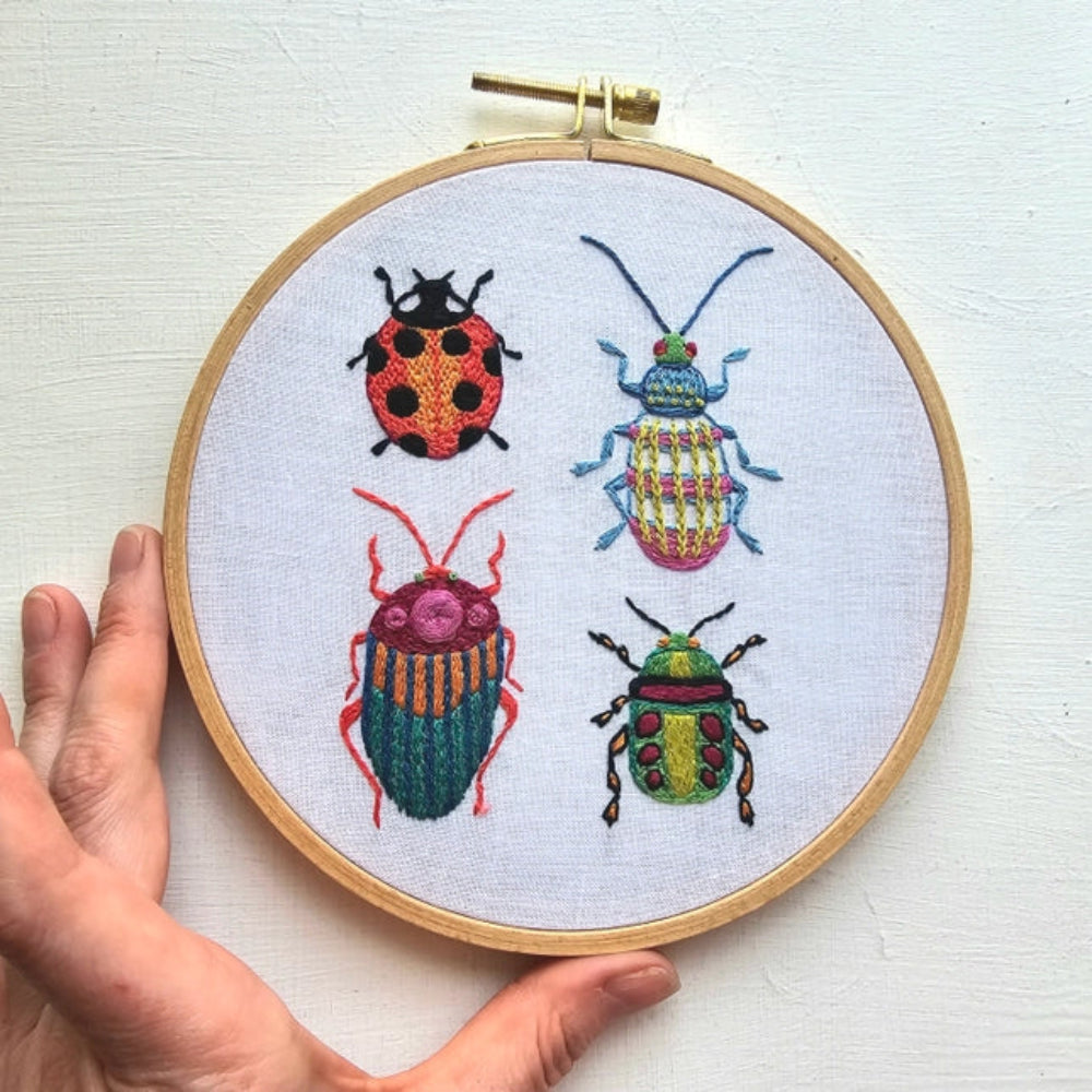 Beetle Collection Embroidery Kit Jessica Long Embroidery