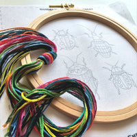Beetle Collection Embroidery Kit Jessica Long Embroidery