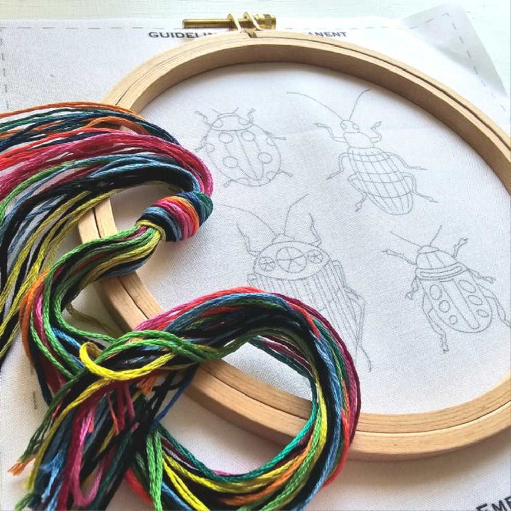 Beetle Collection Embroidery Kit Jessica Long Embroidery