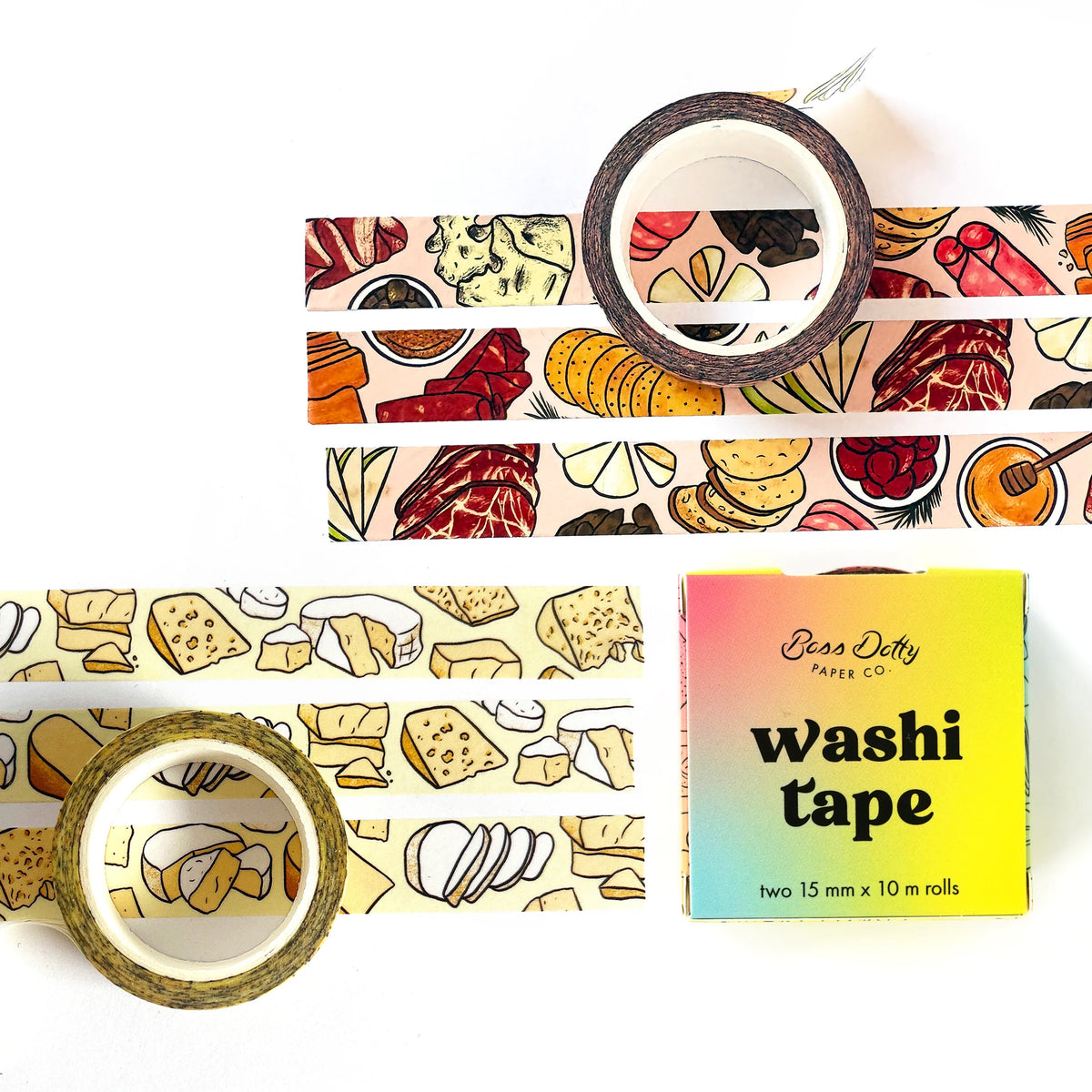 Cheese & Charcuterie Washi Tape Boxset