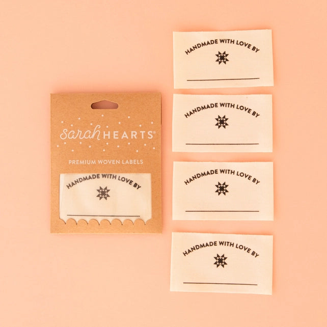 Handmade with Love Label Sarah Hearts