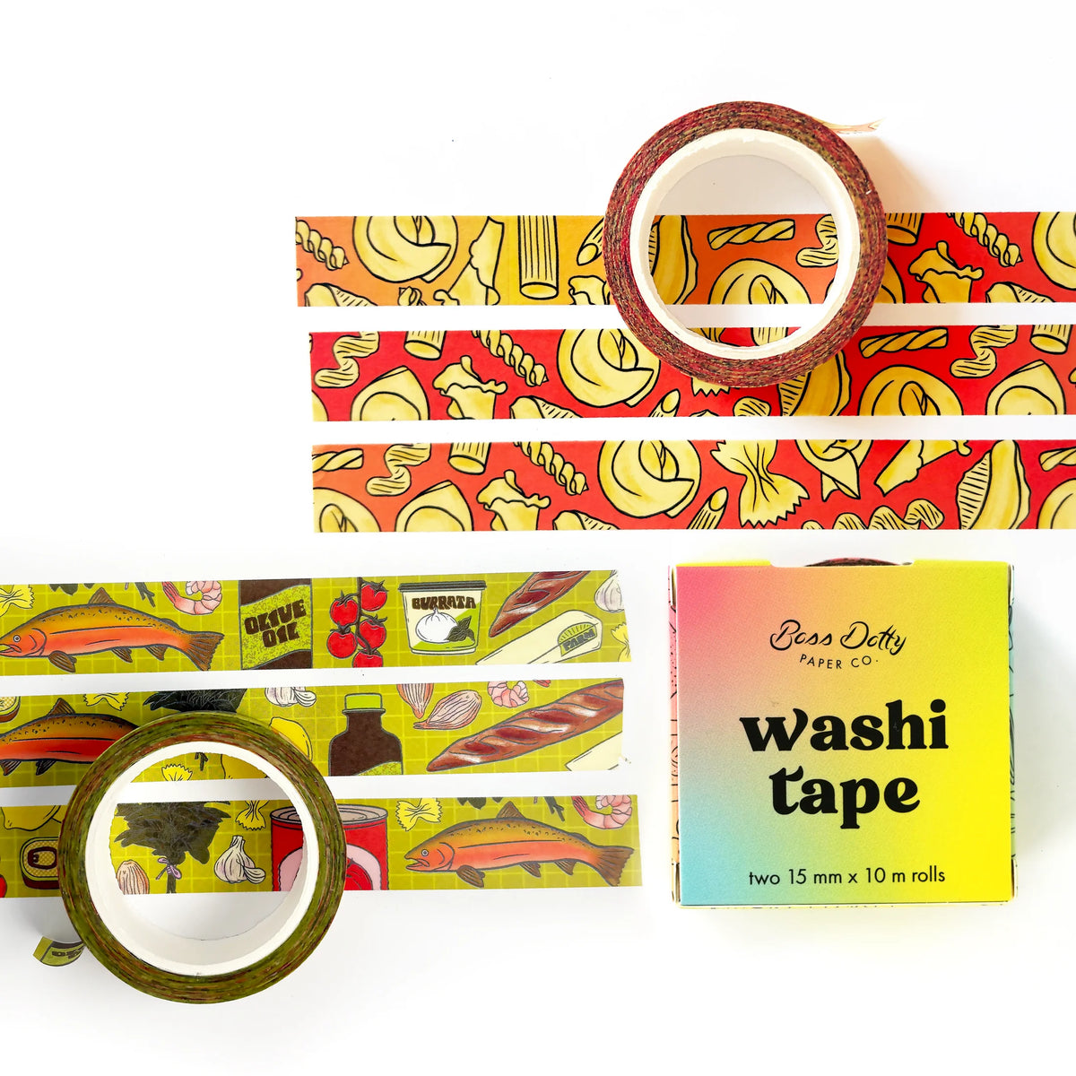 Pasta & Sunday Dinner Washi Tape Boxset