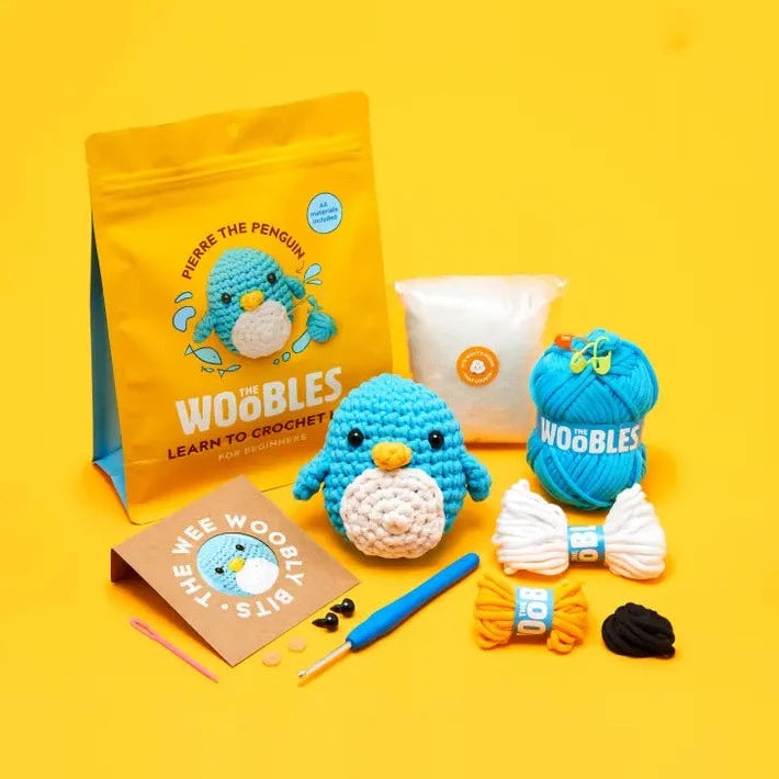 Pierre the Penguin Beginner Crochet Kit Kit The Woobles