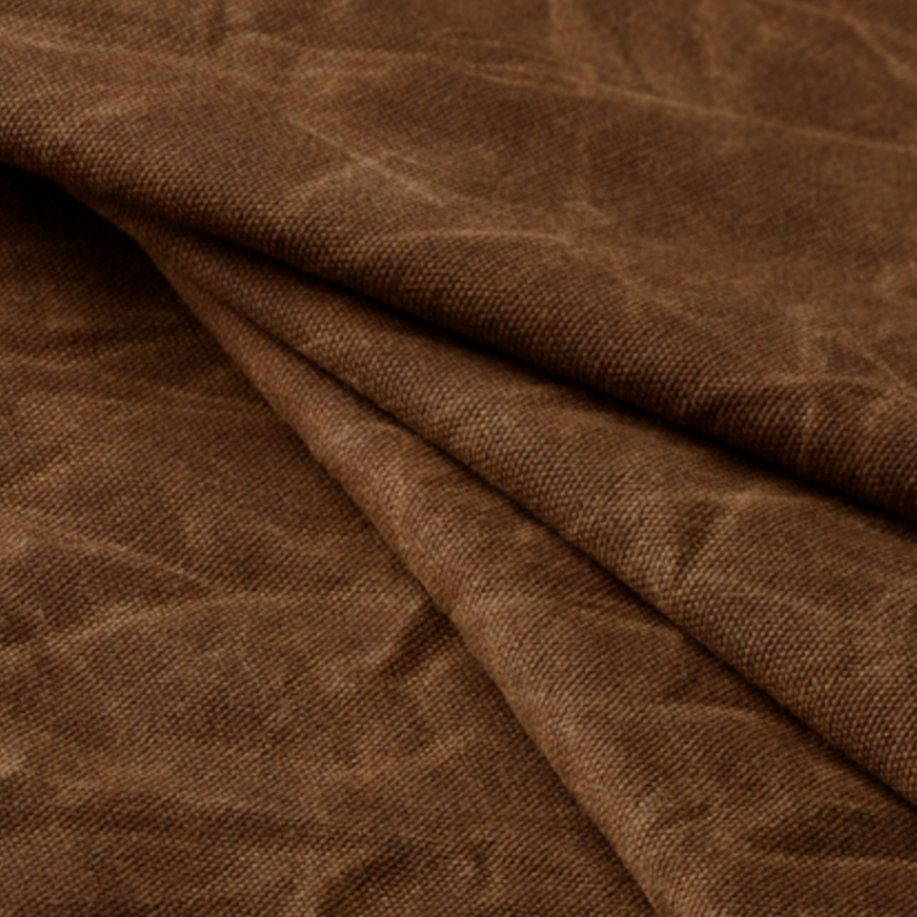 Waxed Army Duck Canvas-Nutmeg Fabric Carr Textiles