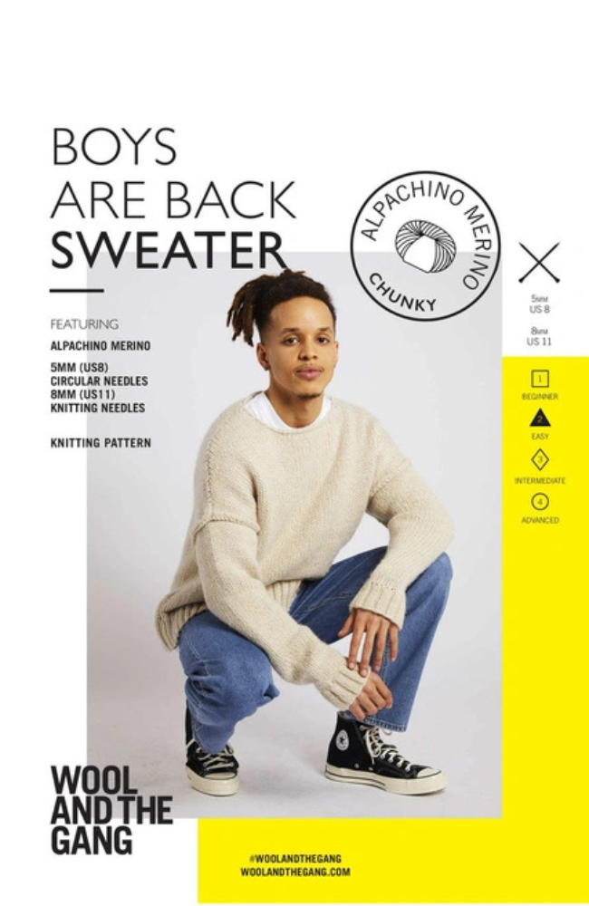 Boys are Back Sweater Knit Pattern
