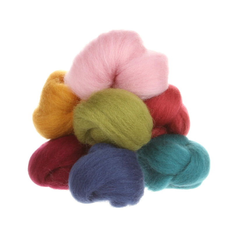 Multicolored roving balls on a white background