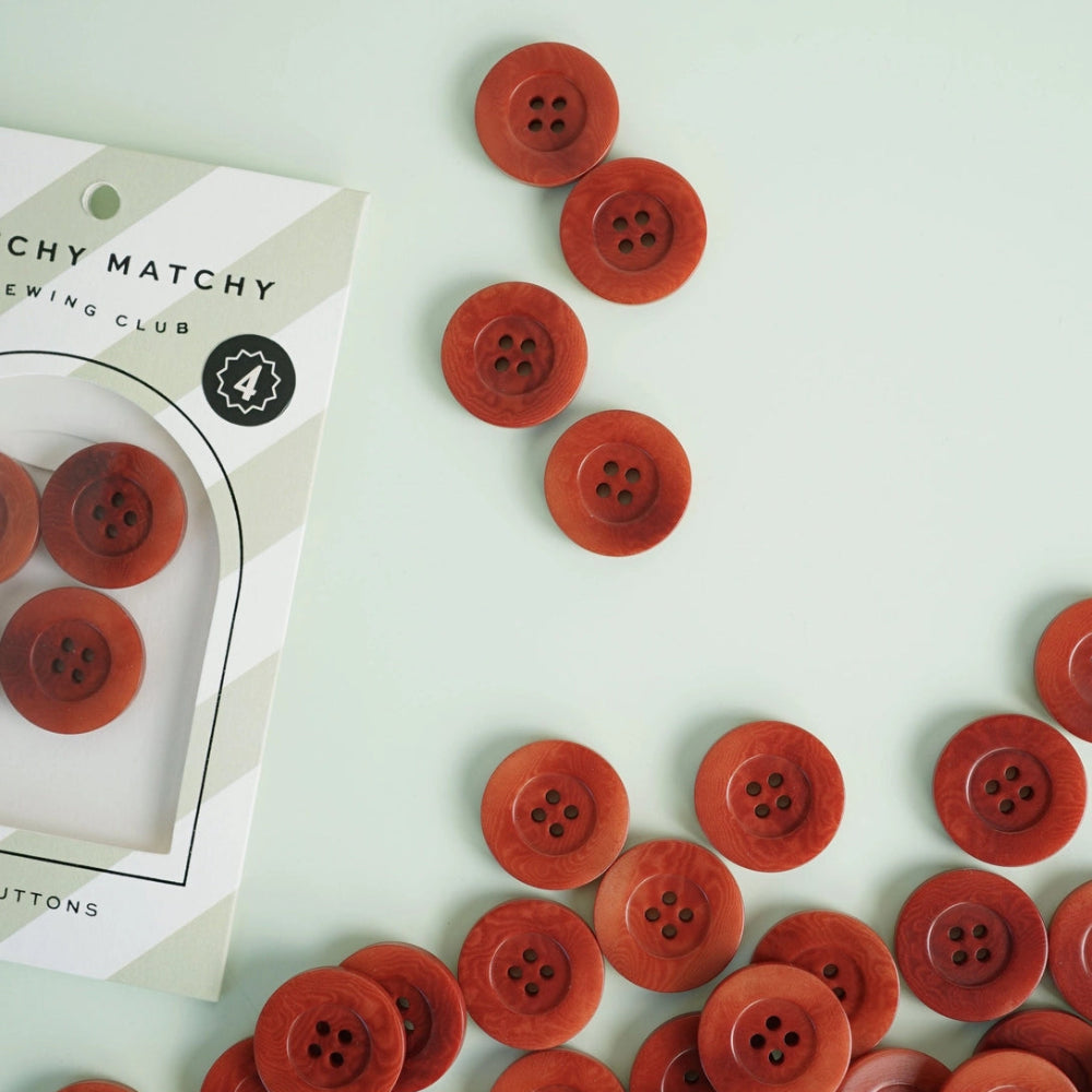Amber 1" Corozo Nut Buttons Buttons Matchy Matchy Sewing Club