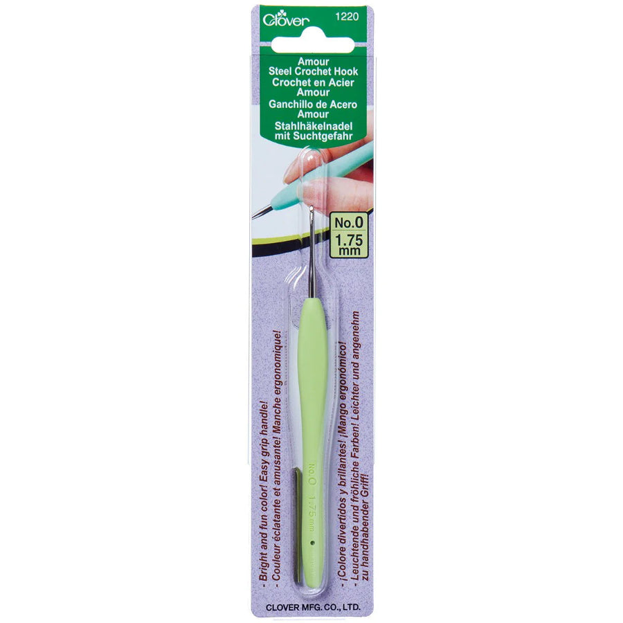 Amour steel crochet hook size 0 (1.75mm)