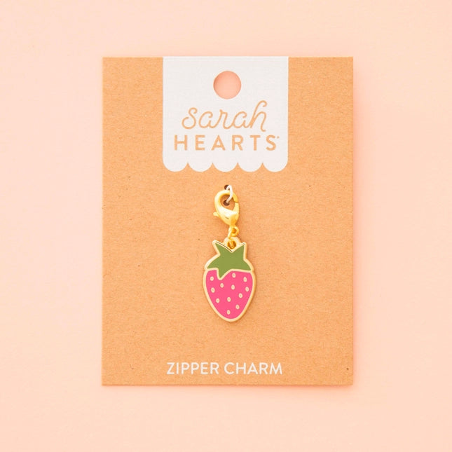 Strawberry zipper pull