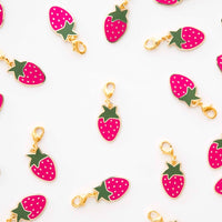 Strawberry zipper pulls
