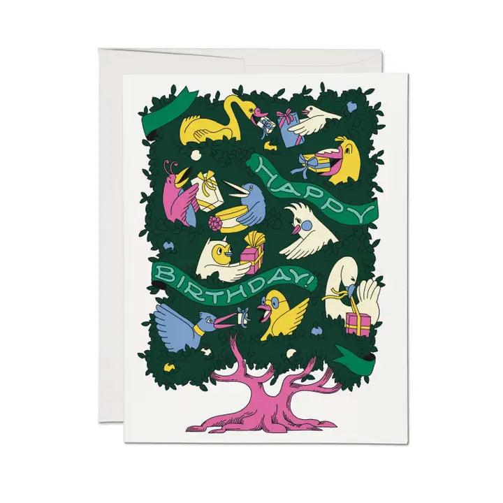 Happy Birthday birds card