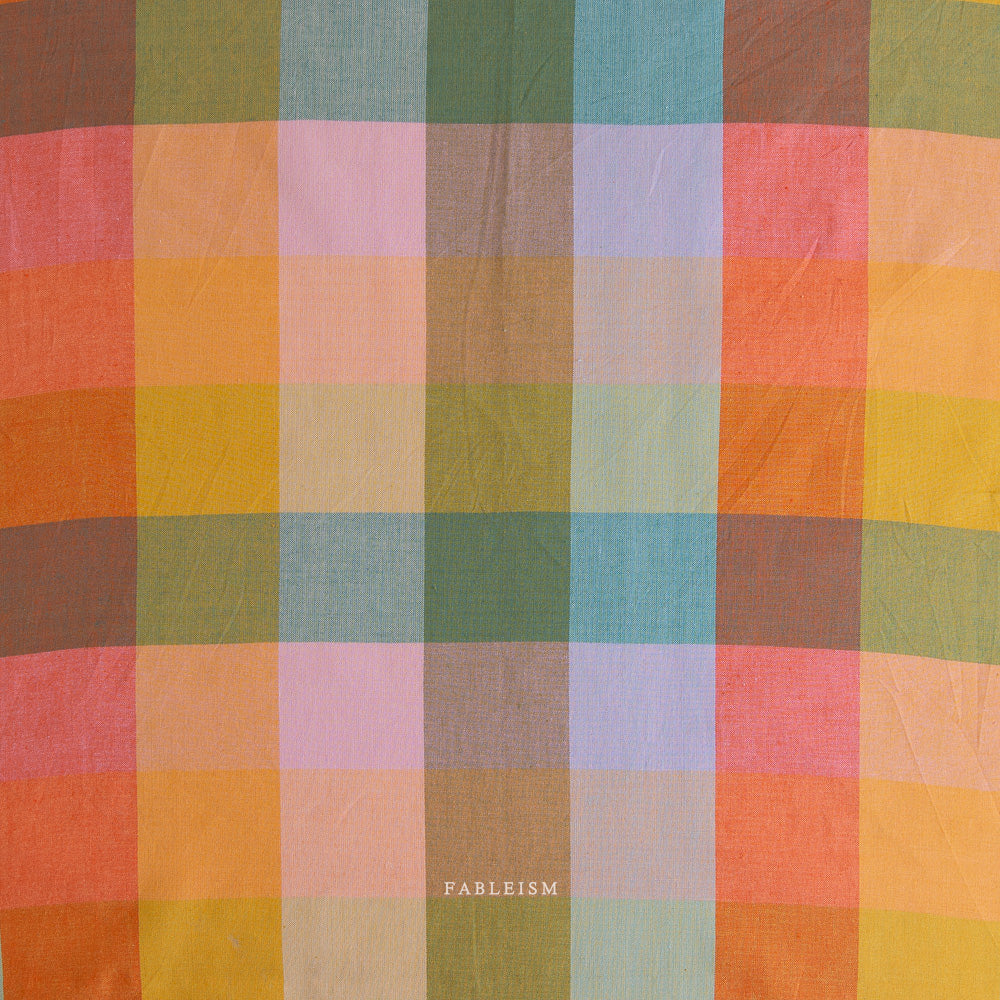 Multicolored checkered fabric 
