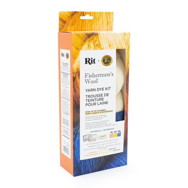 Fishermen's Wool Yarn Dye Rit Kit Dye RIT Tangerine/Yellow/Blue