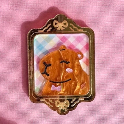 Framed Animal Portraits Frame Magnet Magnet Sunnie Creative Capybara