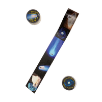 Washi tape with space-themed design featuring dogs in space