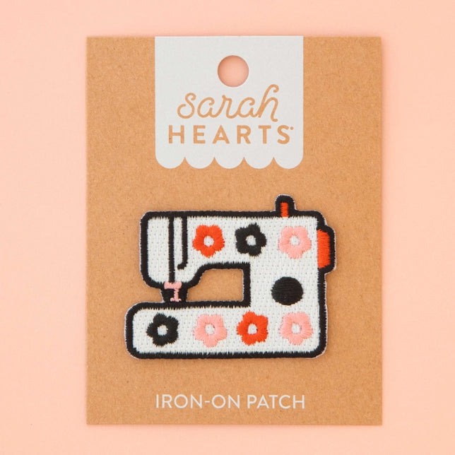Daisy Sewing Machine Iron-On Patch Sarah Hearts