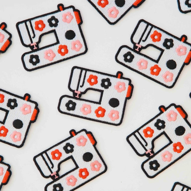 Daisy Sewing Machine Iron-On Patch Sarah Hearts