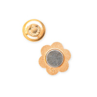 The back end of a needle minder, with the word Magnetic embossed on one end. 