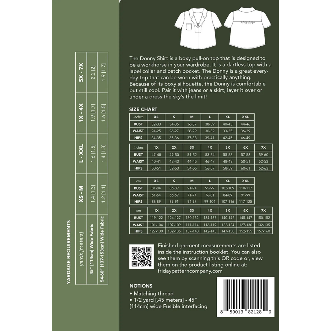 Sew a Donny Shirt (2 Parts)