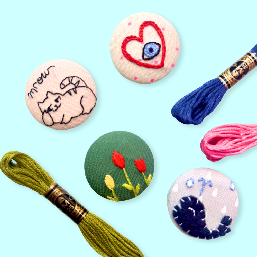 Fabric Art Buttons