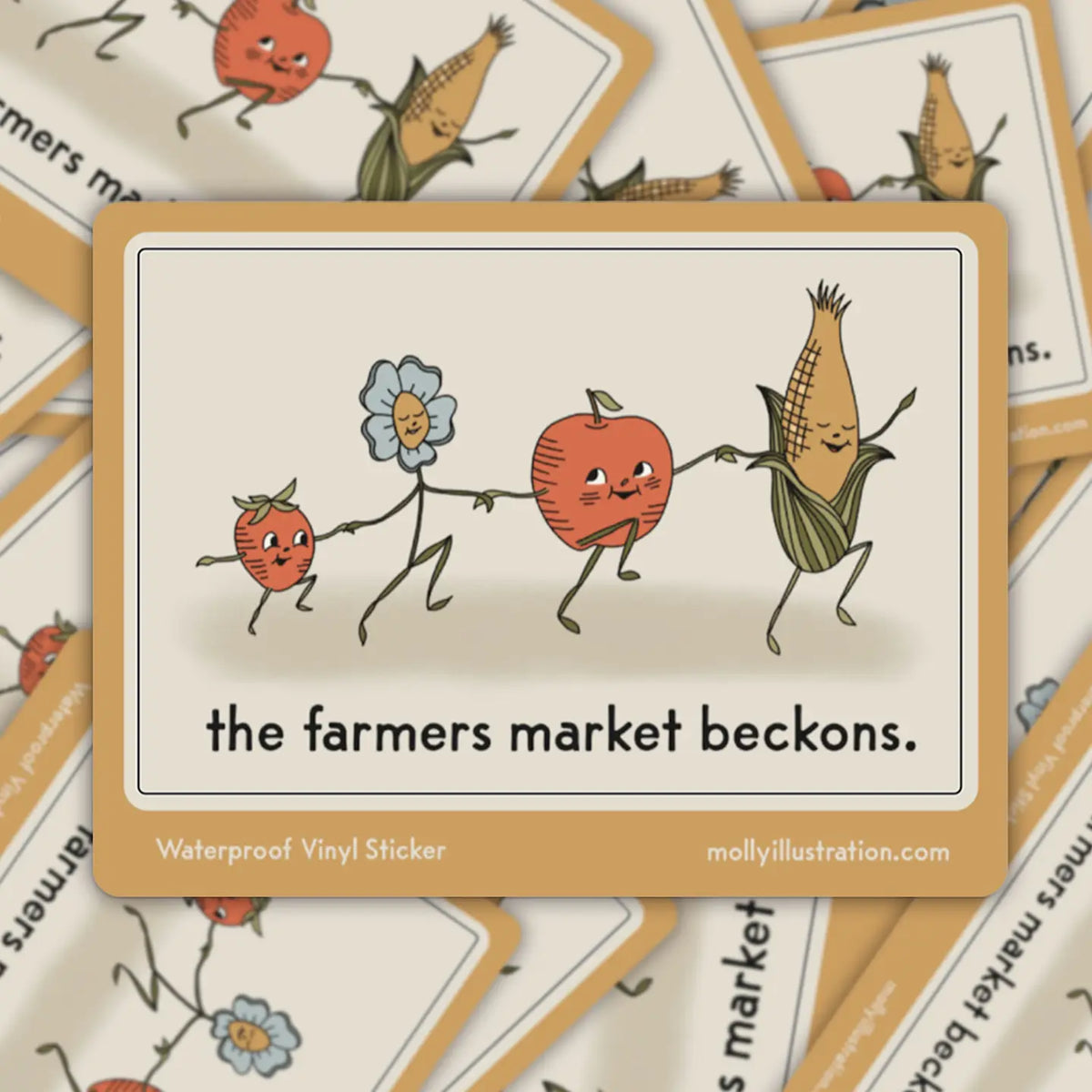 Farmers Market Beckons Sticker