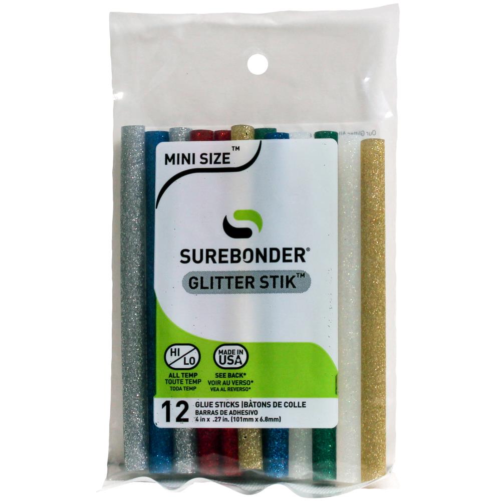 4" Hot Glue Glitter Sticks, 12-pieces